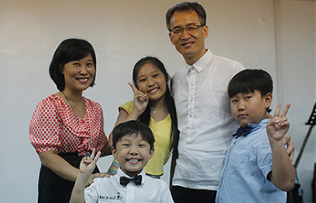 Pastor Abraham Kang's family